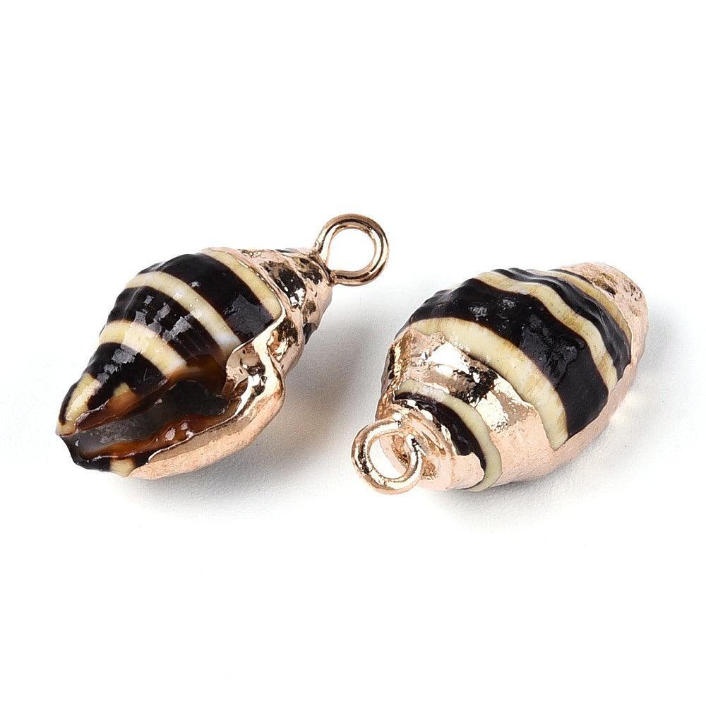 Bedel Kauri Schelp Goud 18mm - per stuk-Bedels-Kraaltjes van Renate