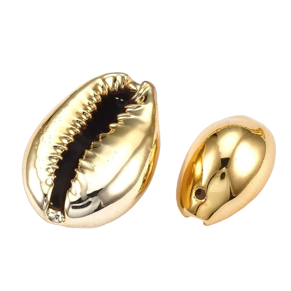 Bedel Kauri Schelp Goud 20mm - per stuk-Bedels-Kraaltjes van Renate