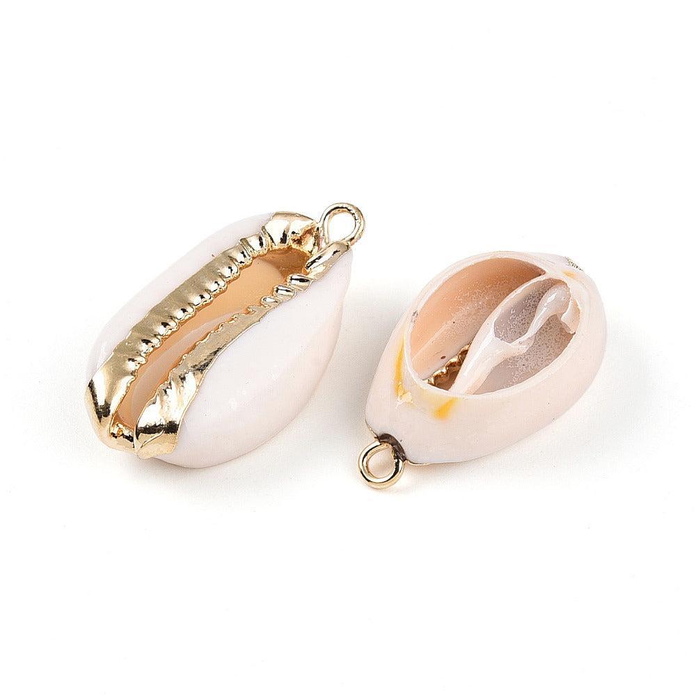 Bedel Kauri Schelp Goud 25mm - per stuk-Bedels-Kraaltjes van Renate