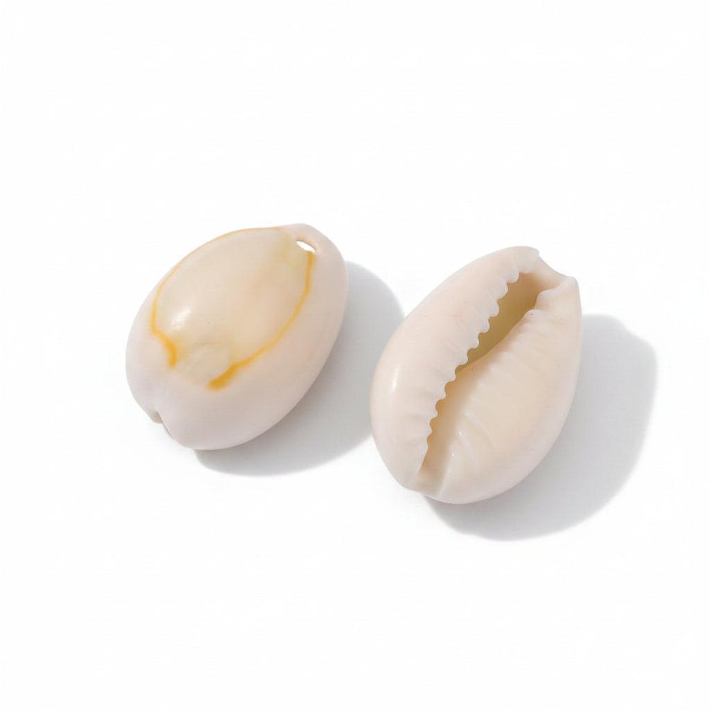 Bedel Kauri Schelp Off White 19mm - per 10 stuks-Bedels-Kraaltjes van Renate