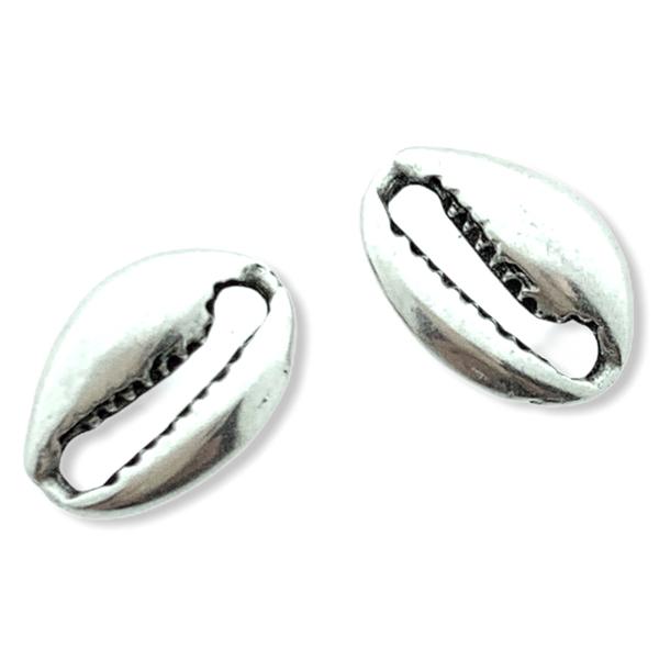 Bedel Kauri schelp Zilver DQ 10mm-Kraaltjes van Renate