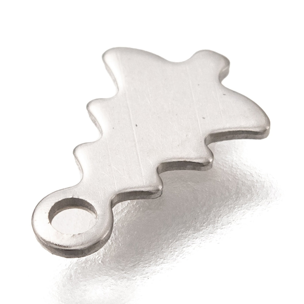 Bedel Kerstboom RVS Zilver 12mm - per stuk-Bedels-Kraaltjes van Renate