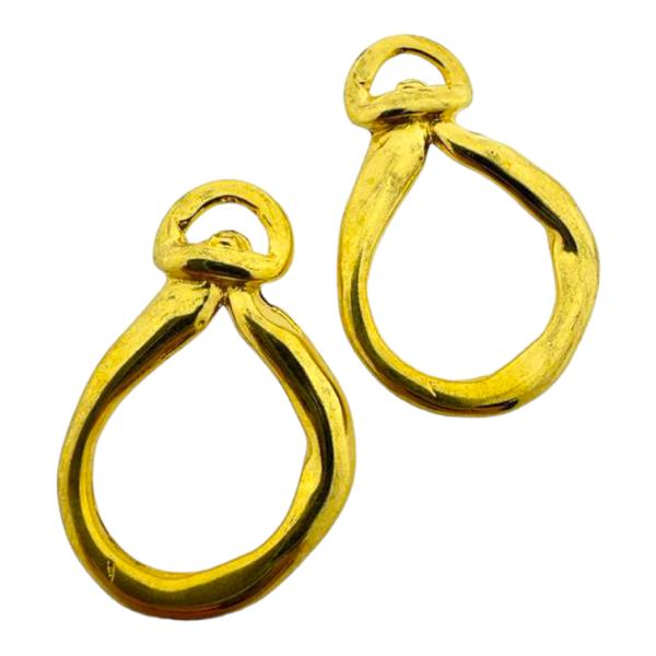 Bedel Knoop metaal goud DQ 38x25mm-bedels-Kraaltjes van Renate