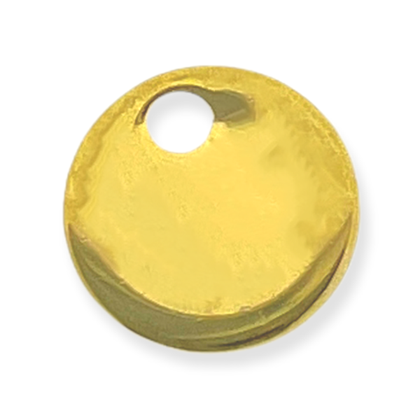 Bedel RVS mini muntje goud 4x0,5mm-bedels-Kraaltjes van Renate