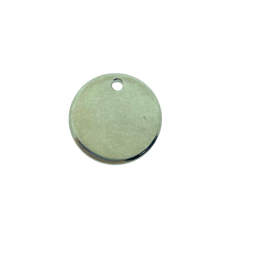 Bedel RVS zilver munt 16mm- per stuk-bedels-Kraaltjes van Renate