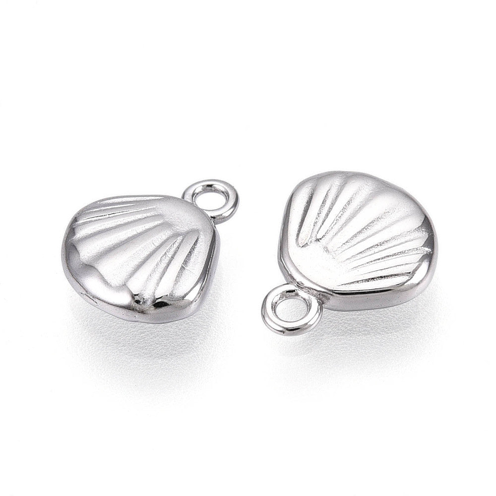 Bedel Schelp Zilver 9x8mm- Per Stuk-bedels-Kraaltjes van Renate