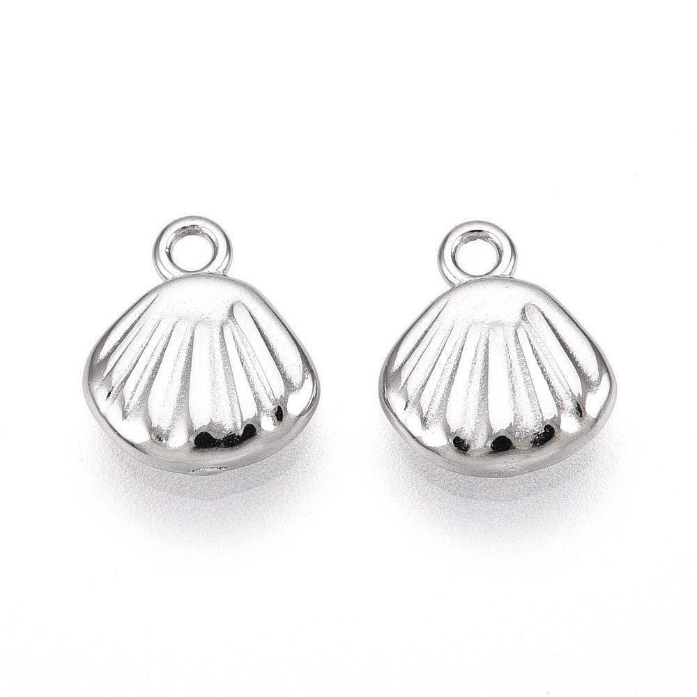 Bedel Schelp Zilver 9x8mm- Per Stuk-bedels-Kraaltjes van Renate