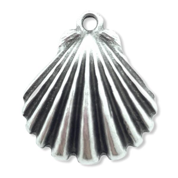 Bedel Schelp Zilver DQ 20x17mm-Kraaltjes van Renate