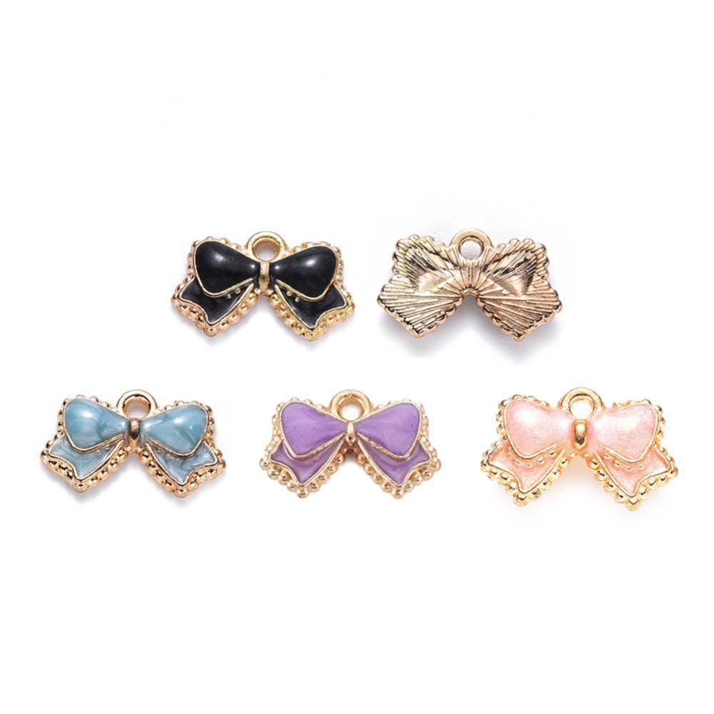 Bedel Strikje Mix 10x16x2mm- per Stuk-bedels-Kraaltjes van Renate