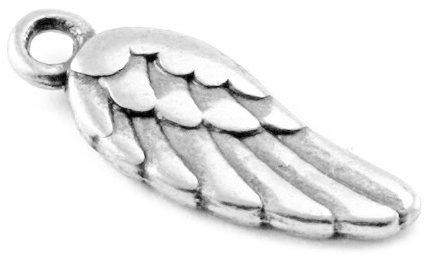 Bedel Vleugel 6x18mm Zilver DQ-Kraaltjes van Renate
