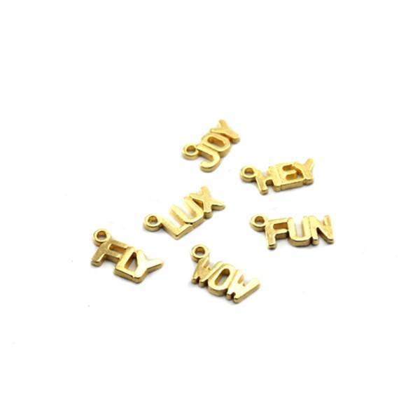 Bedel Wow/Fun/Hey/Joy/Lux/Fly 12x6mm Goud DQ-Kraaltjes van Renate