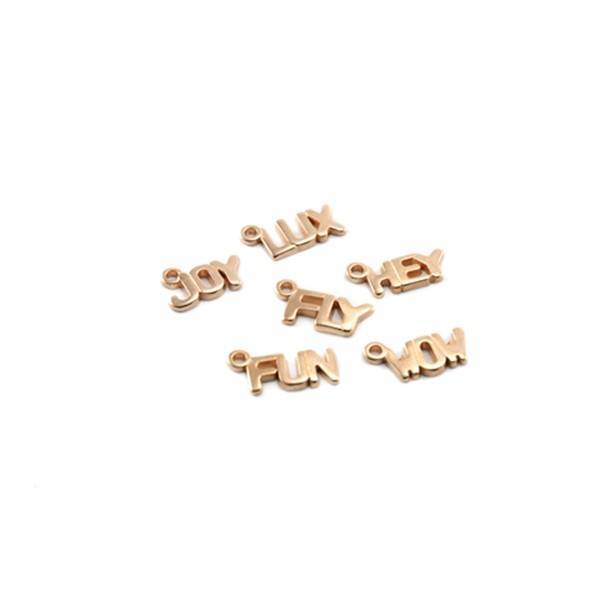 Bedel Wow/Fun/Hey/Joy/Lux/Fly 12x6mm Rosé Goud DQ-Kraaltjes van Renate