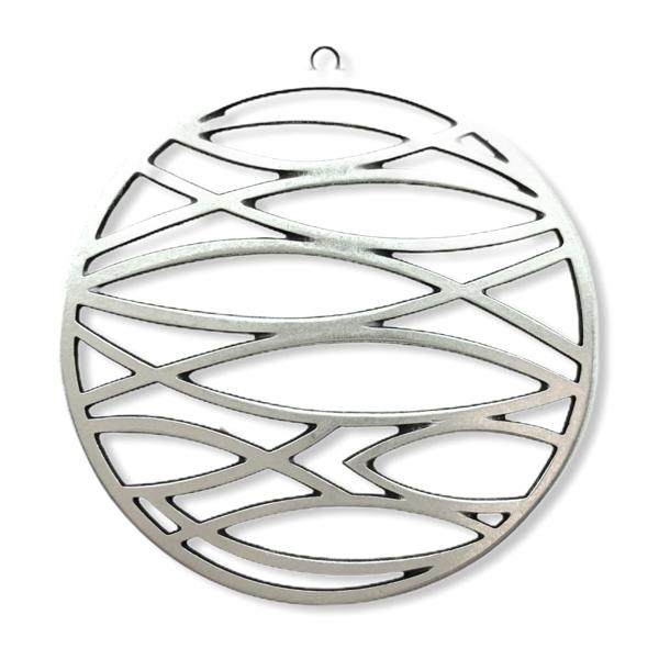 Bedel XL filigraan vissen Zilver DQ 40mm-Kraaltjes van Renate