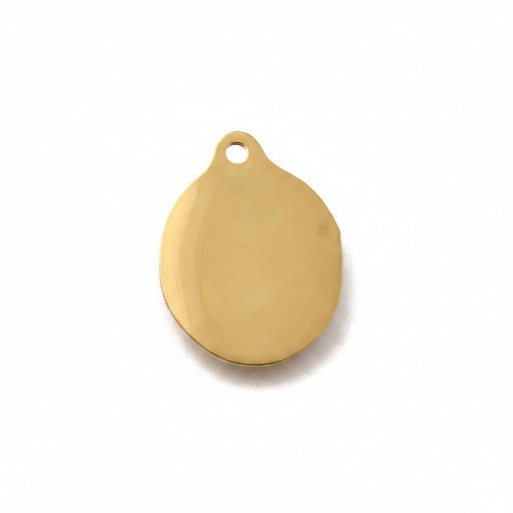 RVS Bedel Zeester Goud 20mm - per stuk-Bedels-Kraaltjes van Renate