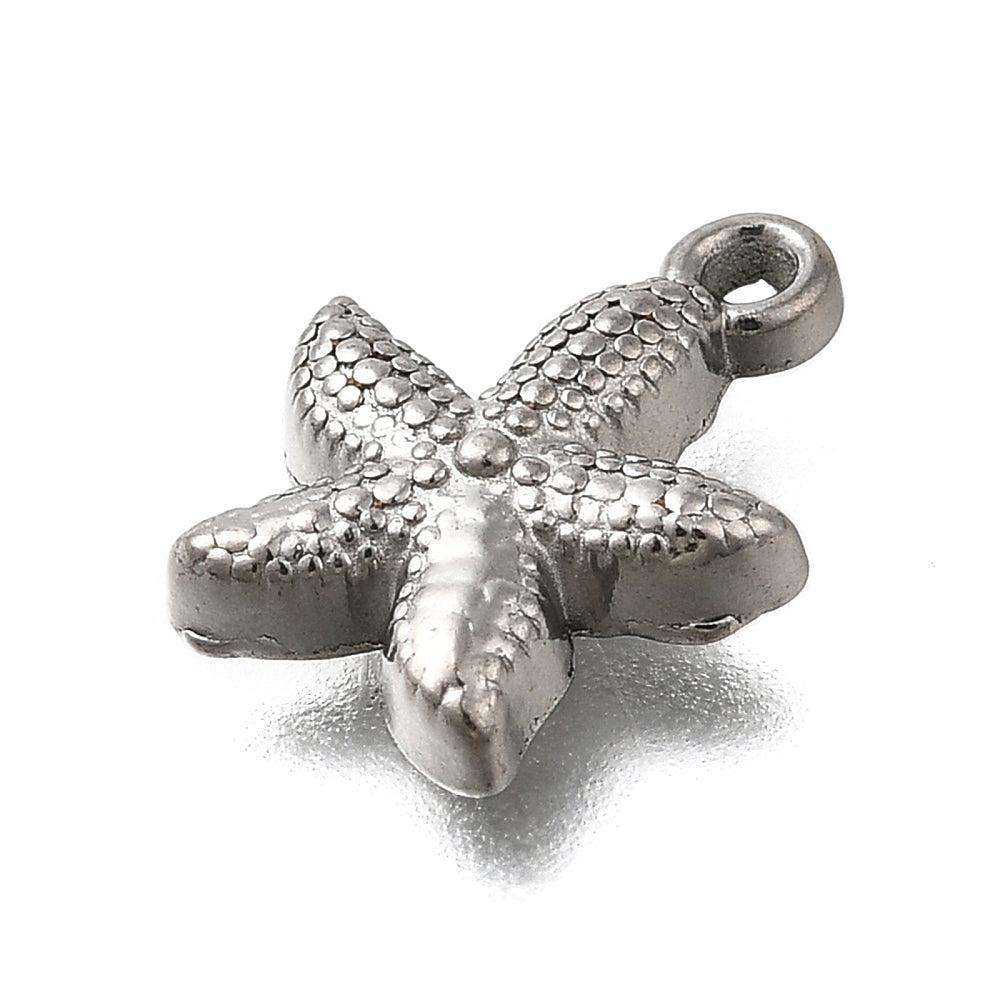 Bedel Zeester RVS Zilver 12mm - per stuk-Bedels-Kraaltjes van Renate