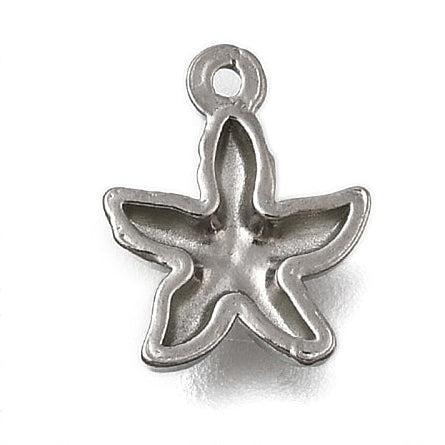 Bedel Zeester RVS Zilver 12mm - per stuk-Bedels-Kraaltjes van Renate
