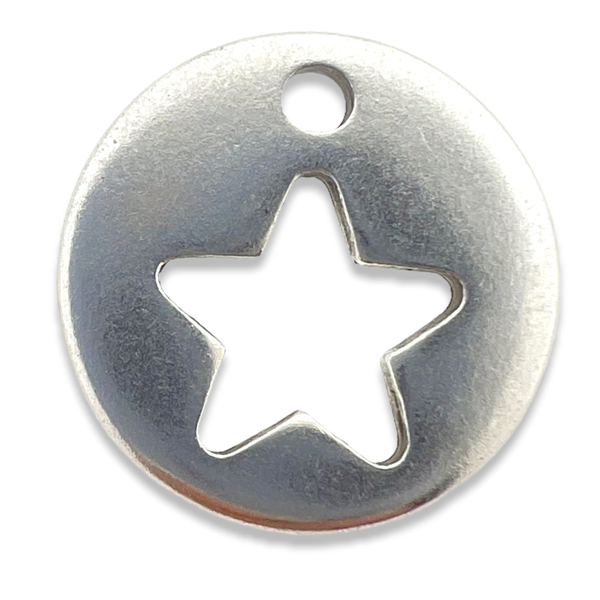 Bedel Zilver DQ 15,5x15,5mm-bedels-Kraaltjes van Renate