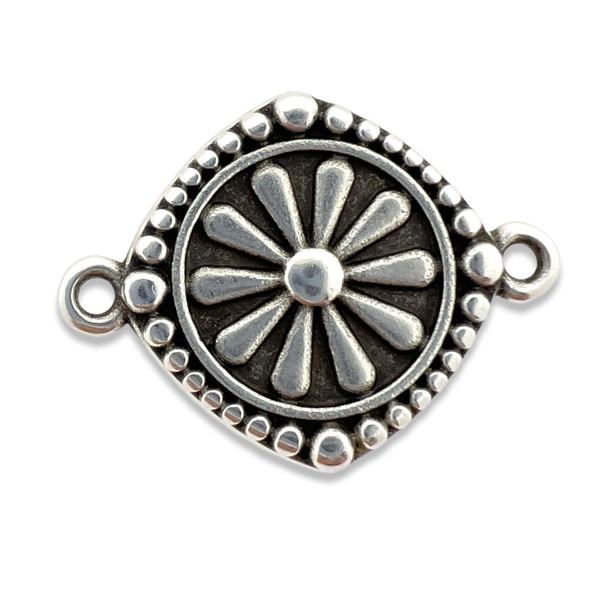 Bedel Zilver DQ 17x23mm-bedels-Kraaltjes van Renate