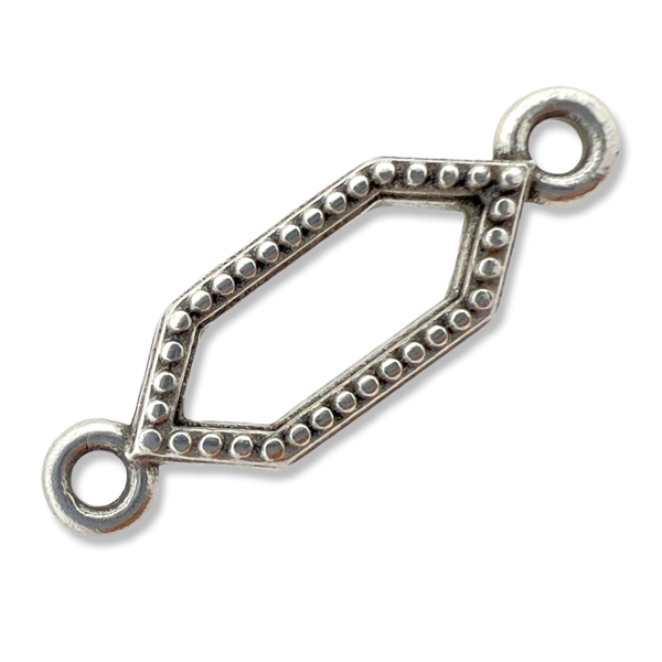 Bedel Zilver DQ 6x20mm-bedels-Kraaltjes van Renate