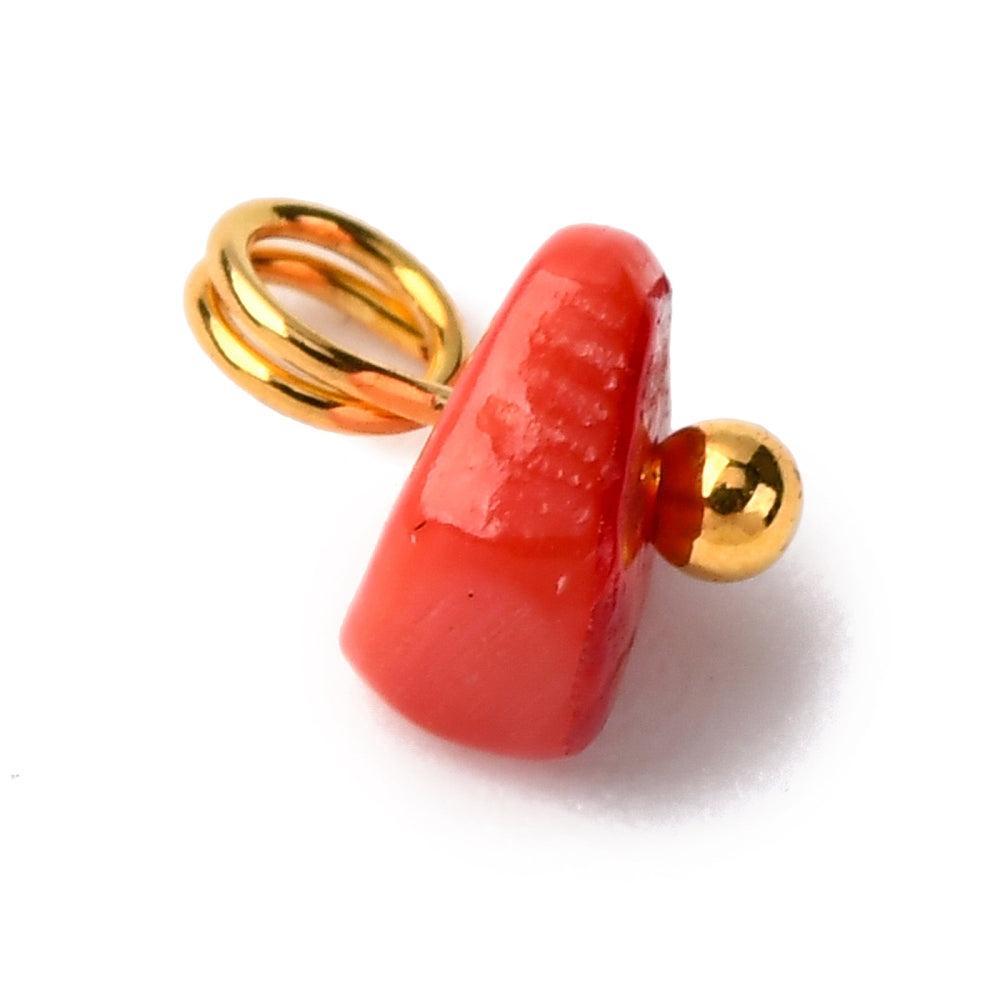 Bedel Zoetwater Schelp Nugget met Ringetje 8–6mm – per stuk-bedels-Kraaltjes van Renate