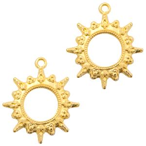 Bedel Zon Goud DQ 33x27mm-Kraaltjes van Renate