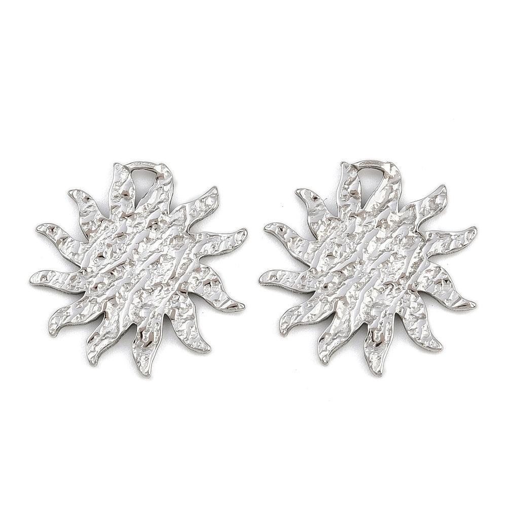 Bedel Zon RVS Zilverkleur 21,5mm – per stuk-bedels-Kraaltjes van Renate