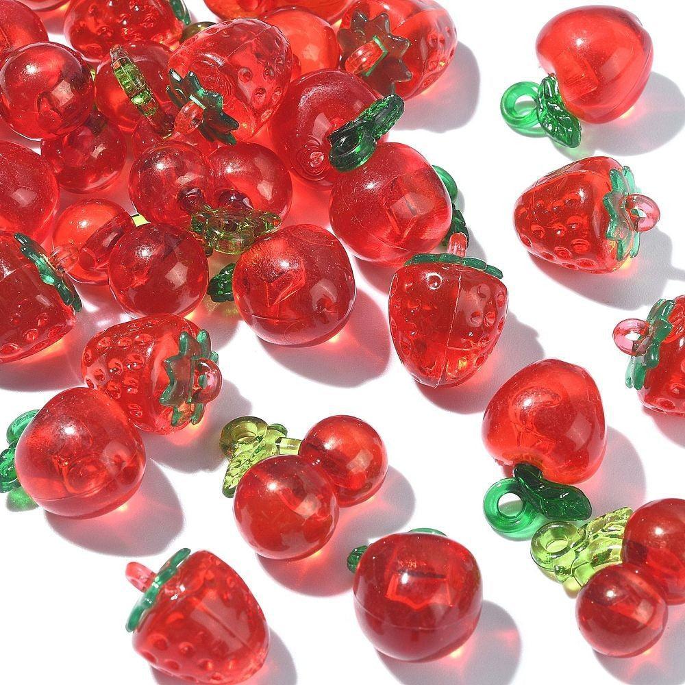 Bedel acryl Fruit 20mm - per stuk-Kralen-Kraaltjes van Renate