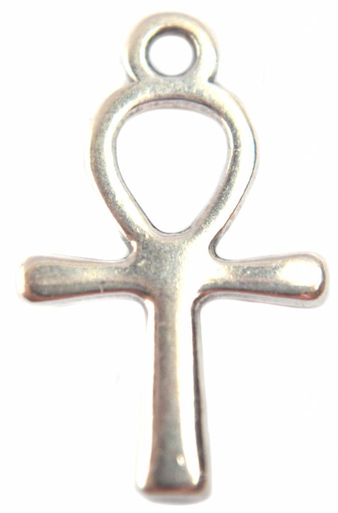 Bedel ankh zilver DQ 21x13mm-Kraaltjes van Renate