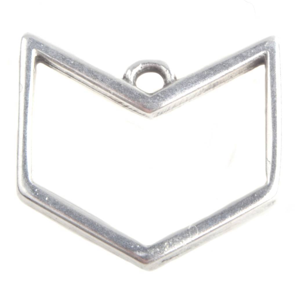 Bedel arrow Zilver DQ 16x15mm-Kraaltjes van Renate