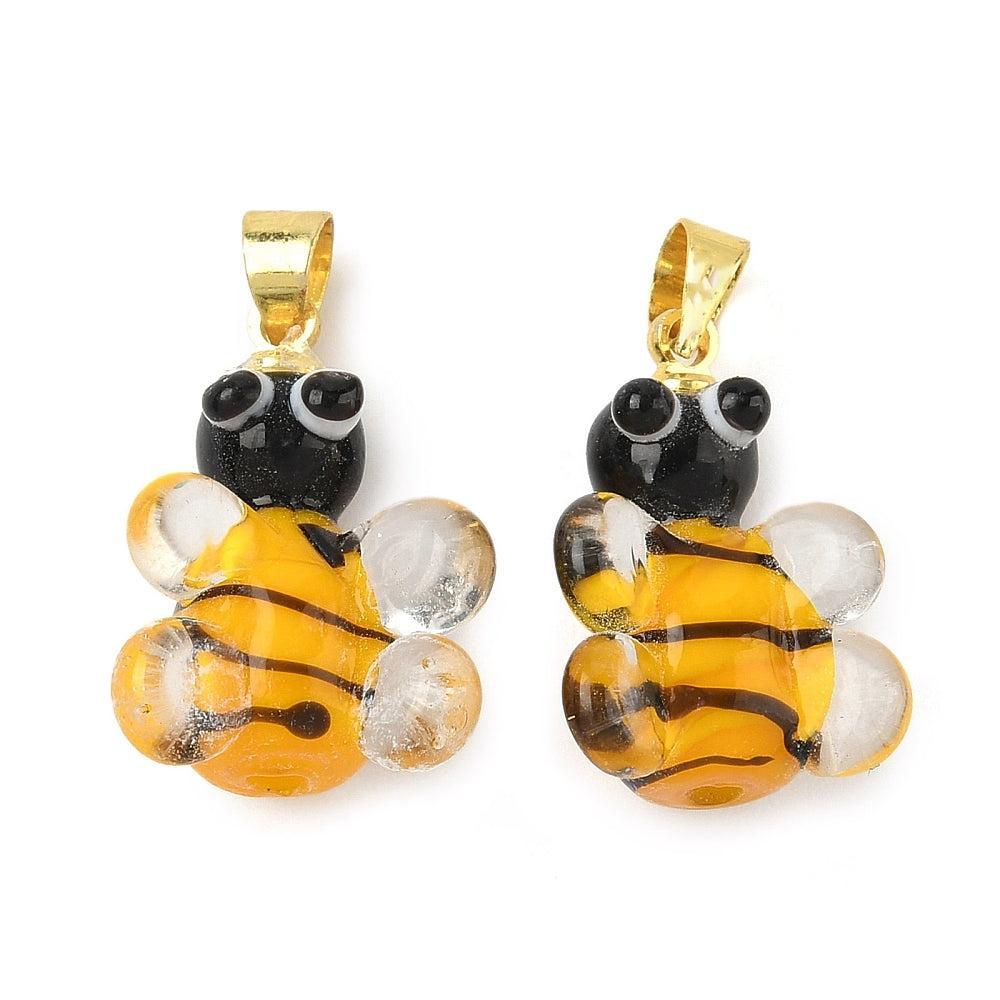 Bedel bee Lampwork 18mm- per stuk-Kralen-Kraaltjes van Renate