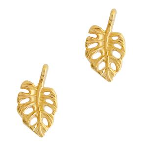 Bedel blad Goud DQ 14x10mm-Kraaltjes van Renate
