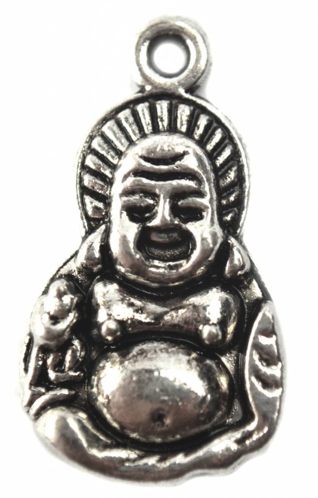 Bedel buddha zilver 27x16mm-Kraaltjes van Renate