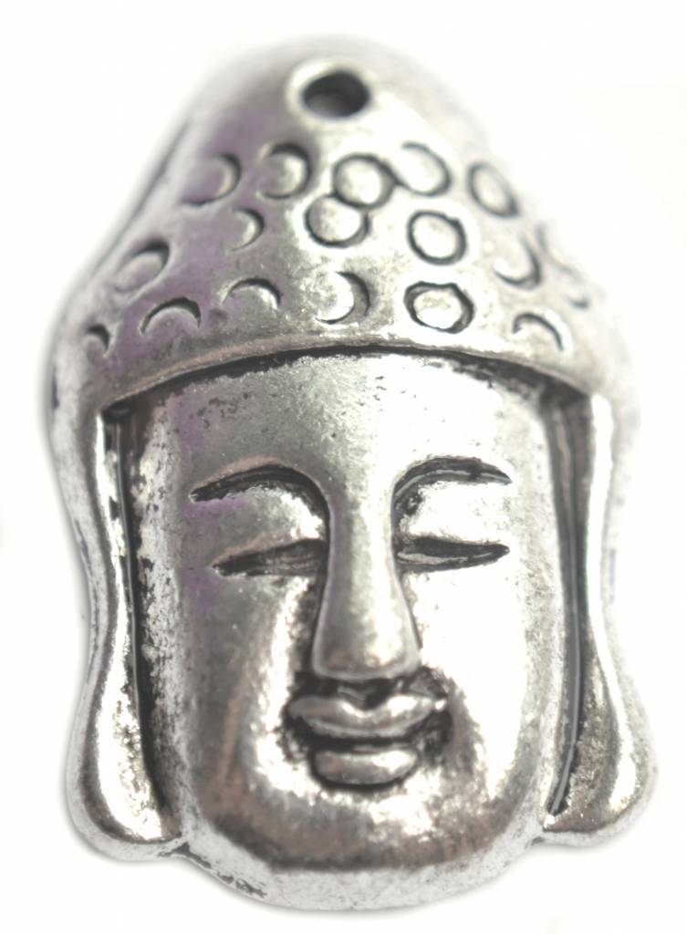 Bedel buddha zilver 30x20mm-Kraaltjes van Renate