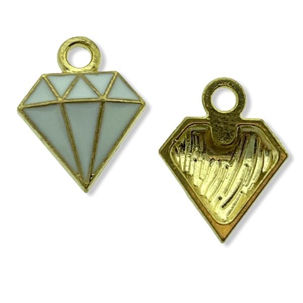 Bedel diamant wit goud 15x11mm-Kraaltjes van Renate