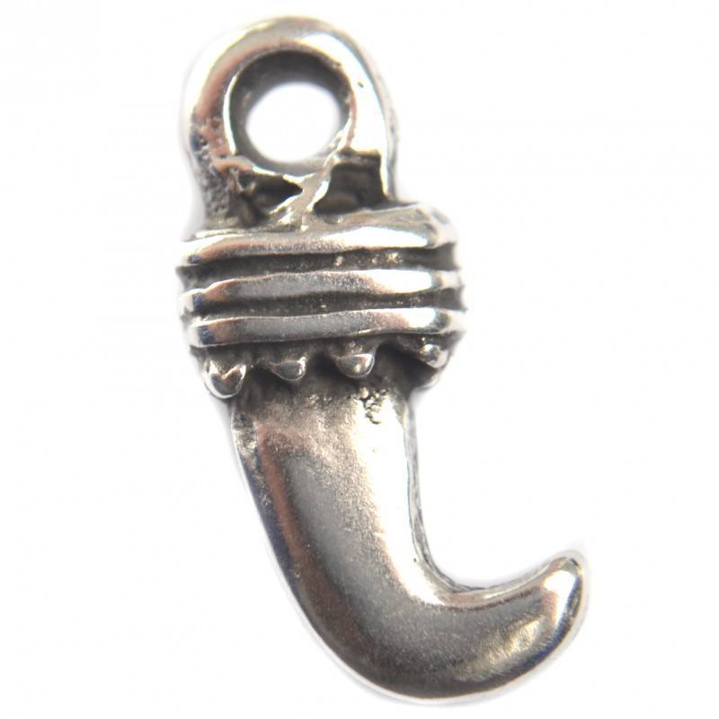 Bedel dolk metaal zilver DQ 11x20mm-Kraaltjes van Renate