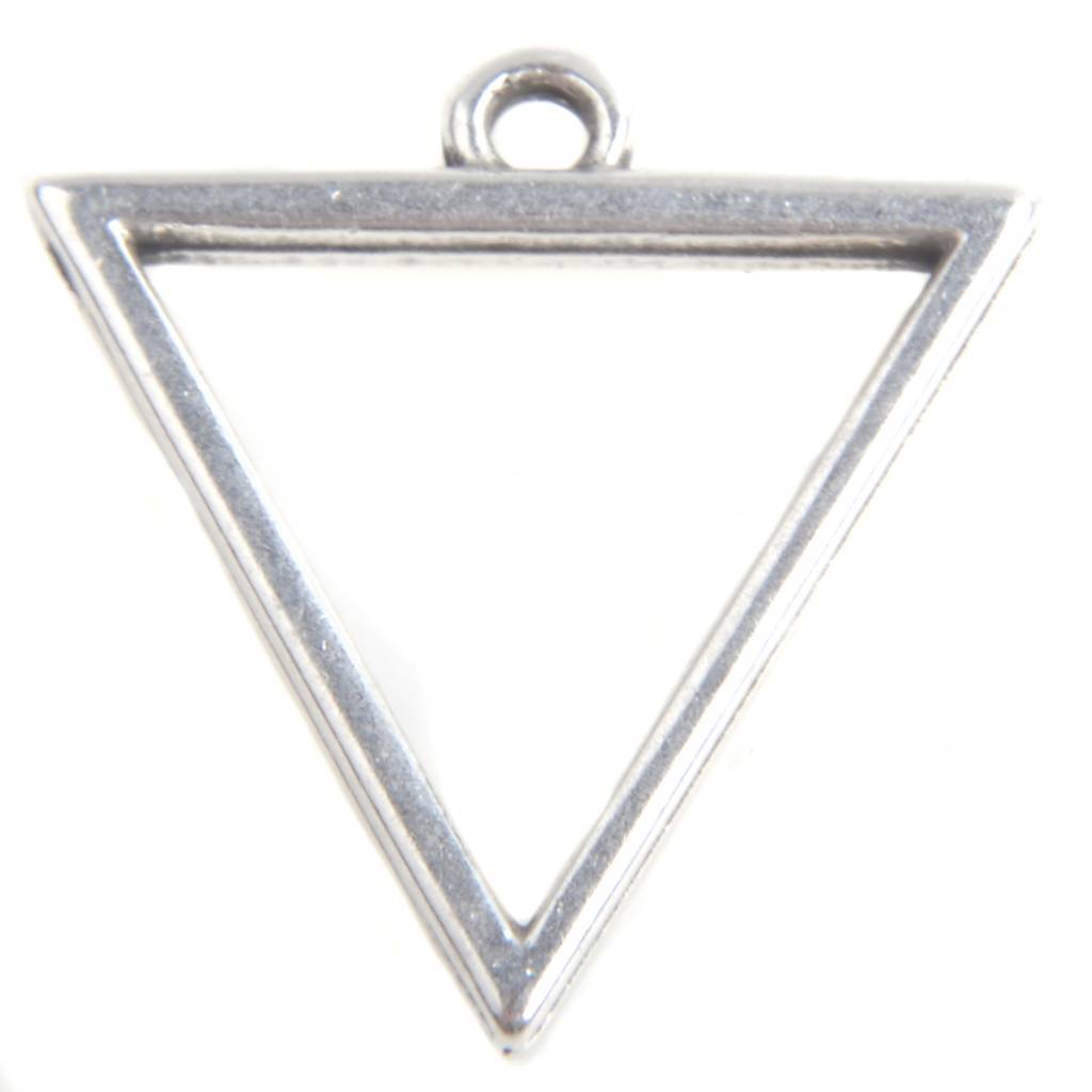 Bedel driehoek Zilver DQ 17mm-Kraaltjes van Renate