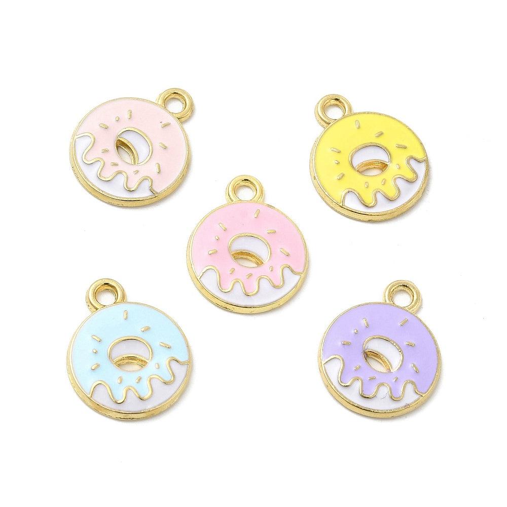 Bedel emaille donut goud 19mm-bedels-Kraaltjes van Renate