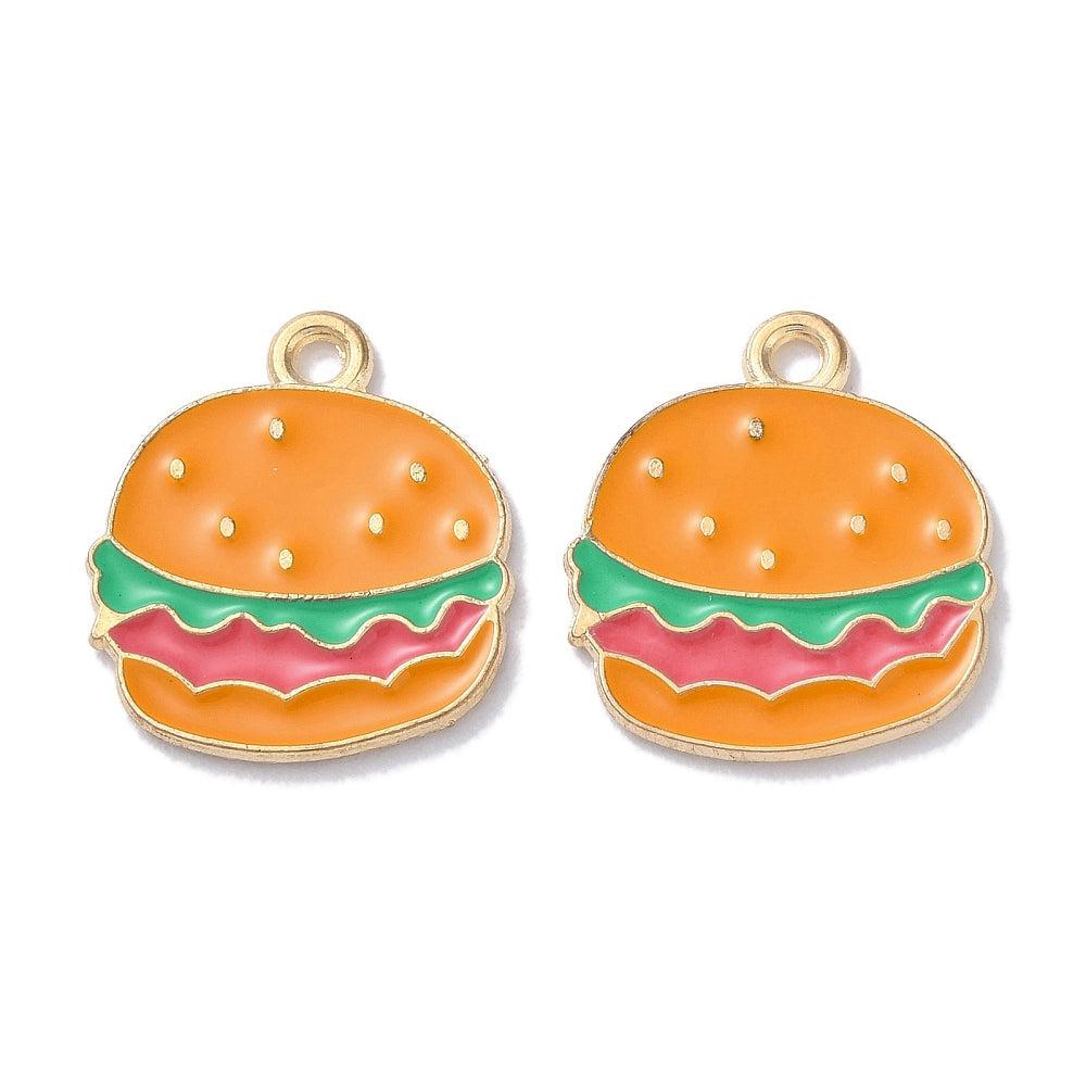 Bedel emaille hamburger 19mm - per stuk-bedels-Kraaltjes van Renate