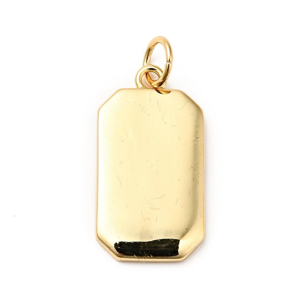 Bedel emaille tarot maan goud 19x10mm-bedels-Kraaltjes van Renate