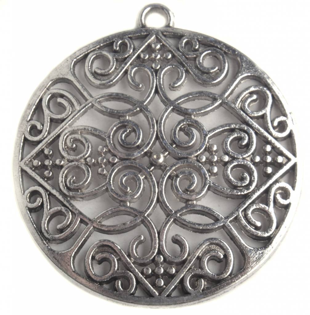 Bedel filigraan munt Zilver 35mm-Kraaltjes van Renate