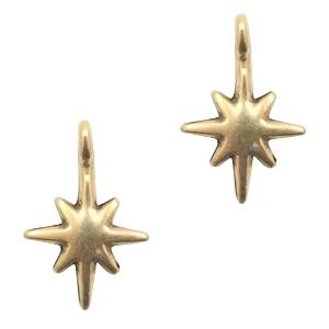Bedel galaxy star Brons DQ 15x10mm-Kraaltjes van Renate