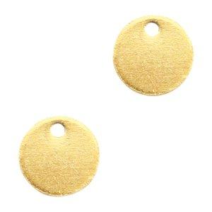 Bedel glad muntje Goud DQ 8mm-Kraaltjes van Renate
