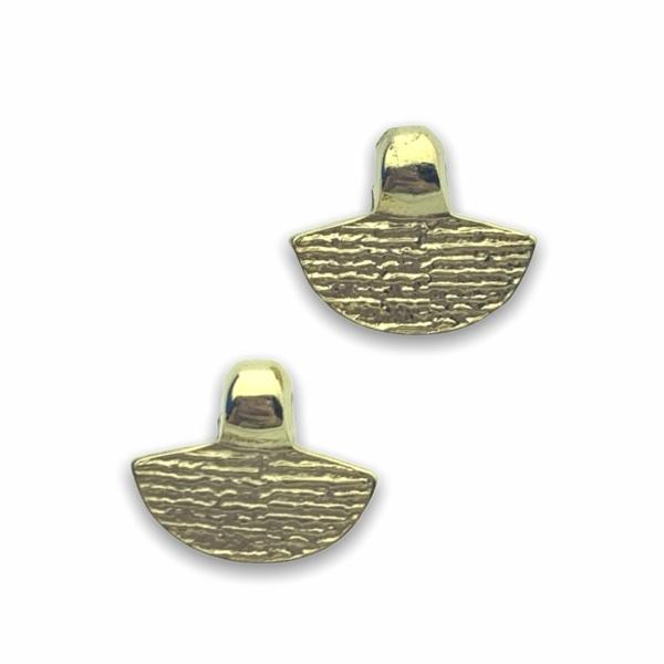 Bedel halve munt Ø1,5mm Goud 24kr DQ 11x9mm-Kraaltjes van Renate