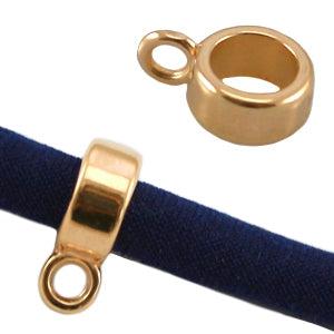 Bedel hanger met oog goud DQ 8mm-bedels-Kraaltjes van Renate