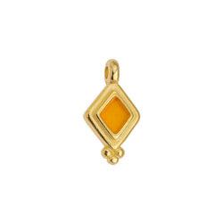 Bedel hanger oranje 24K goud 9mm-bedels-Kraaltjes van Renate