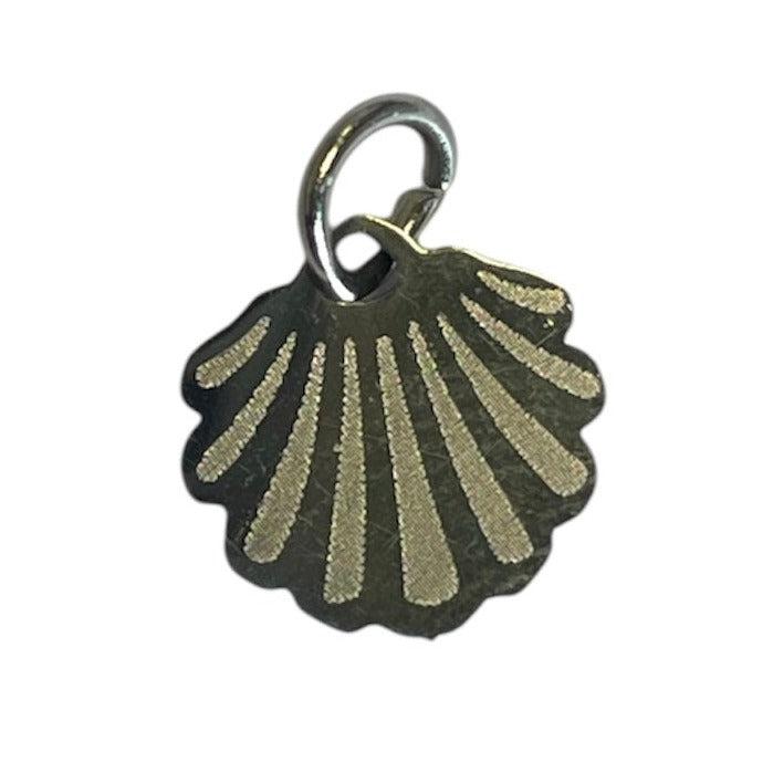 Bedel hanger schelpje Stainless steel zilver 10mm-bedels-Kraaltjes van Renate