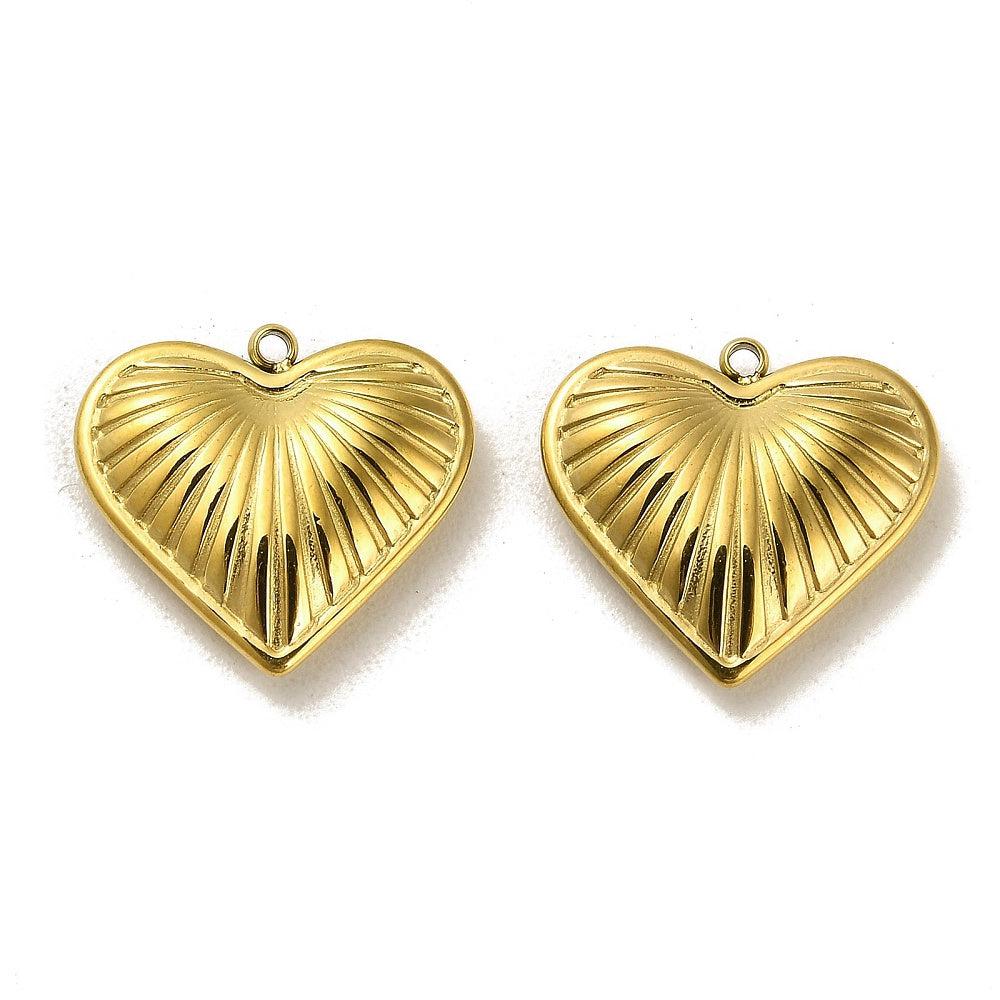 Bedel hart 14K goud 18x19mm- per stuk-bedels-Kraaltjes van Renate