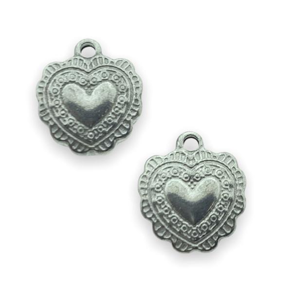 Bedel hart RVS zilver 12x10mm-Kraaltjes van Renate