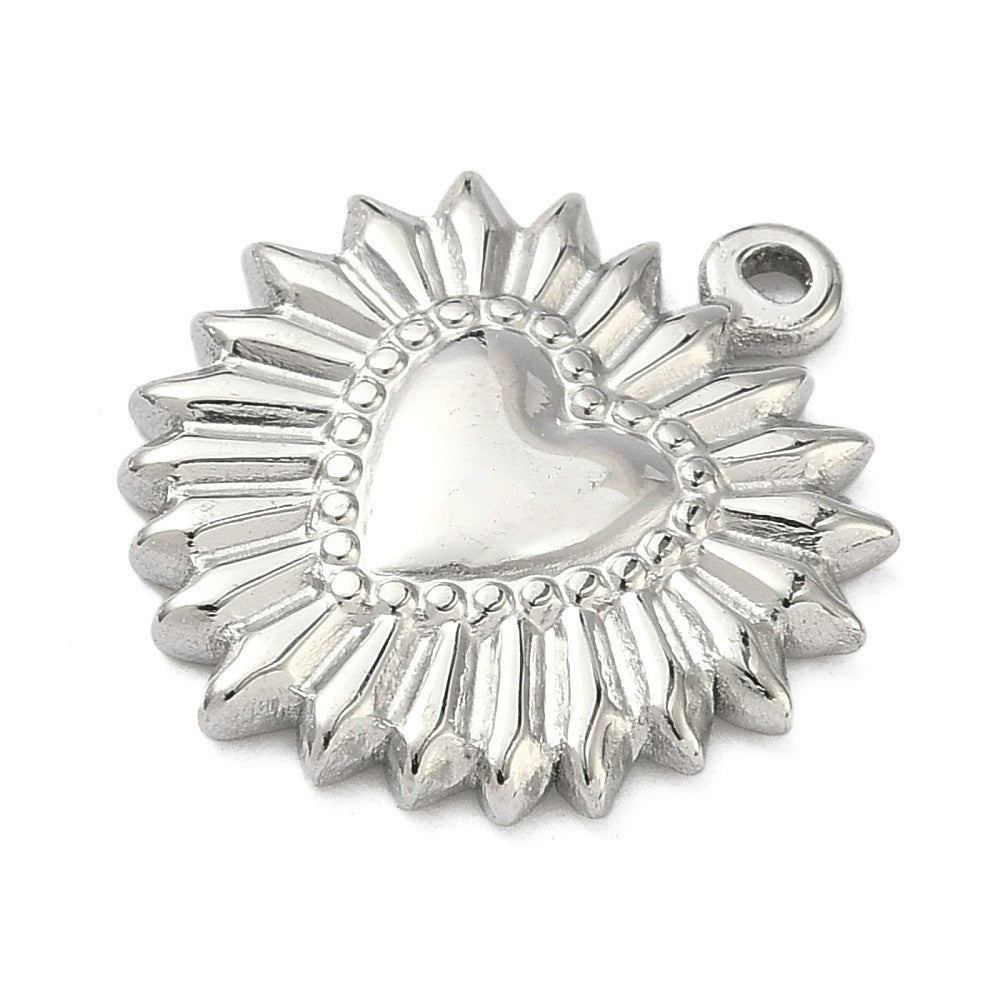 Bedel hart RVS zilver 23mm - per stuk-bedels-Kraaltjes van Renate