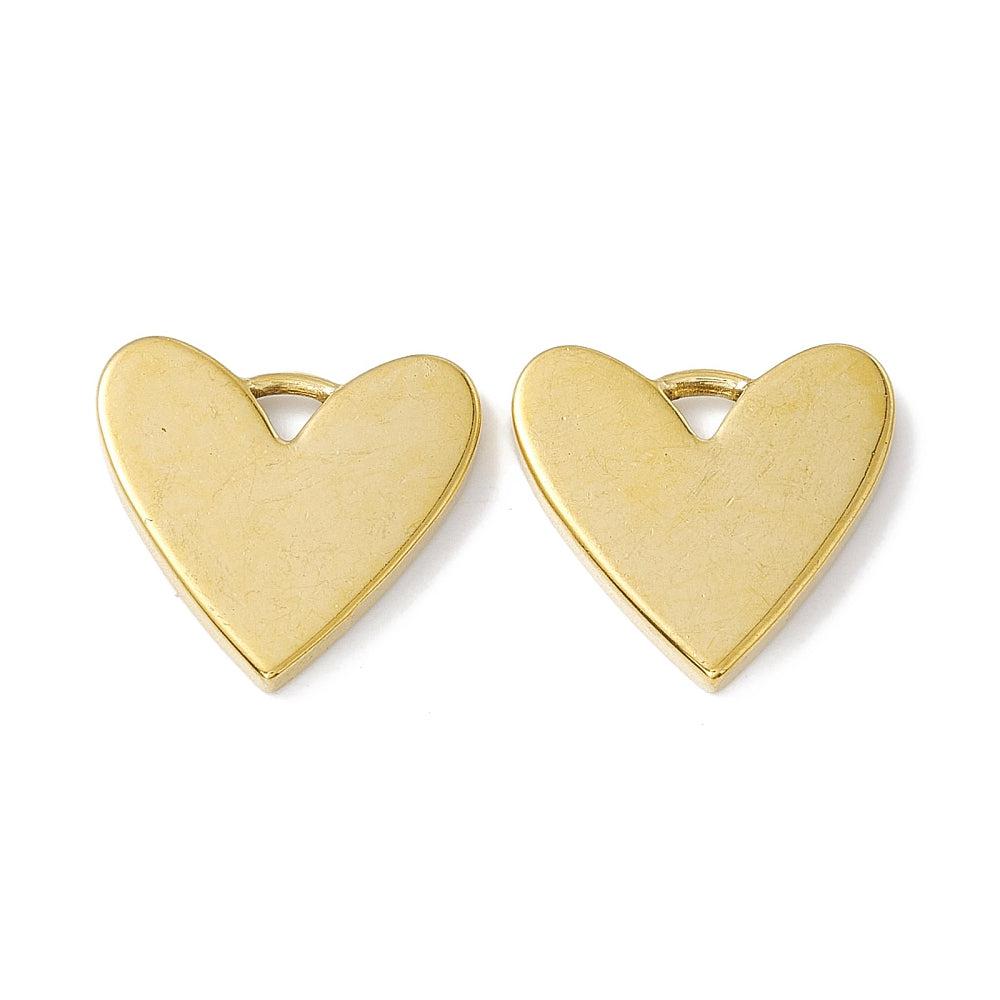 Bedel hart Stainless steel 18k Goud 19mm-bedels-Kraaltjes van Renate